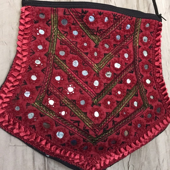 Handbags - NWOT Dark red/wine color hand made shoulder bag